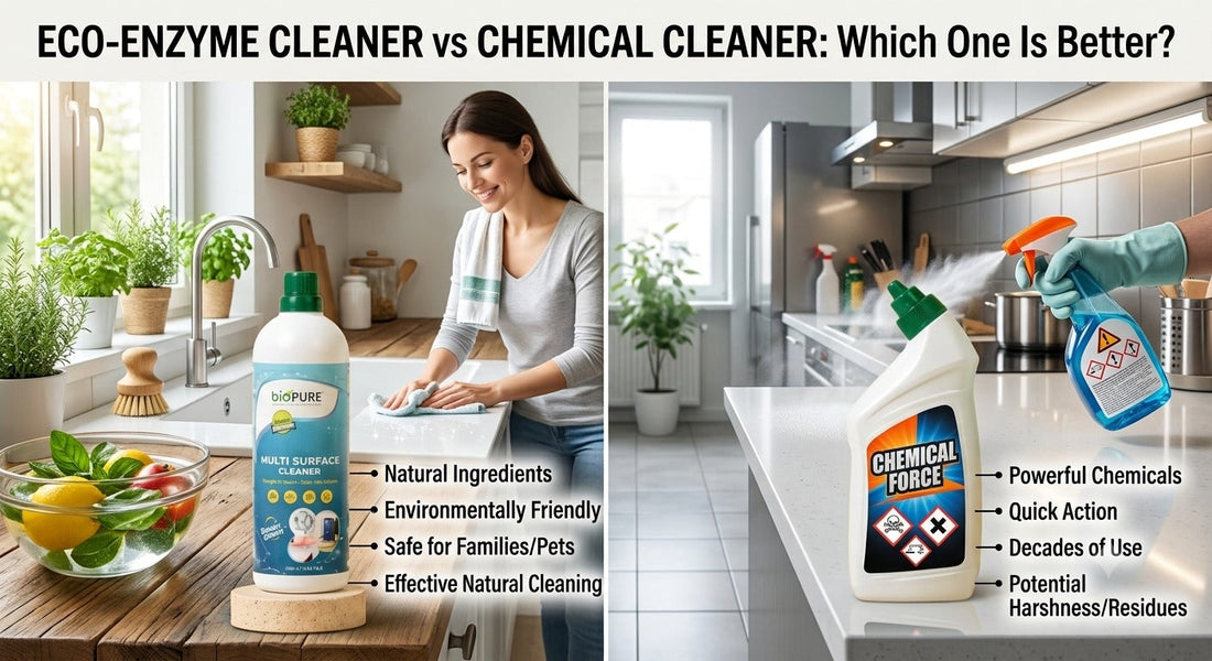 Eco-Enzyme Cleaner vs Chemical Cleaner: Which One is Better?